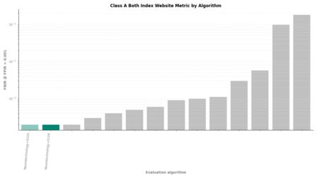 Neurotechnology FRIF TE E1N Class A Both Index FNIR by algorithm
