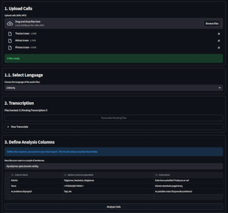 AI Call Analyzer screenshot